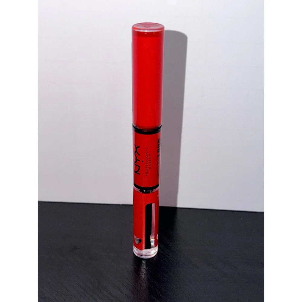 NYX Shine Loud High Shine Lip Color On a Mission Red Liquid Lipstick Gloss